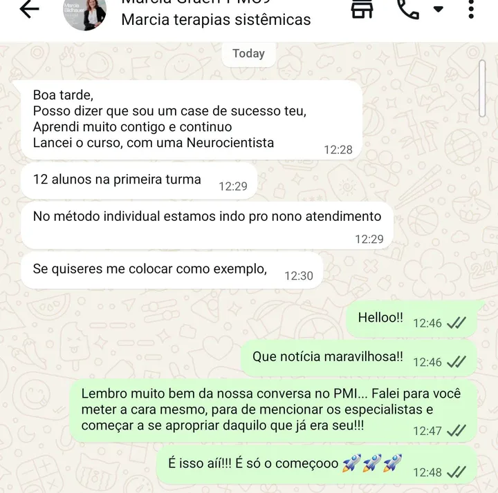 Aluna conta que teve 12 alunos na primeira turma